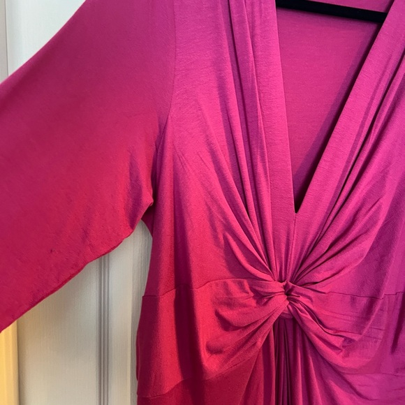 Fushcia maternity dress by Seraphine. - Picture 4 of 5